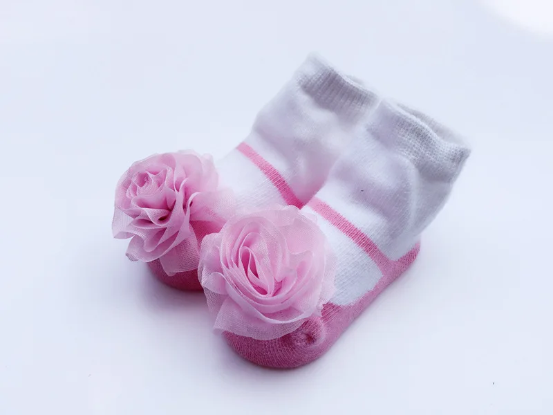 Роза Цветок для Младенца Новорожденного Носки Принцесса Праздничные Подарки На День Рождения для Девочки 0-12 Месяцев носки детские для девочек YD323R