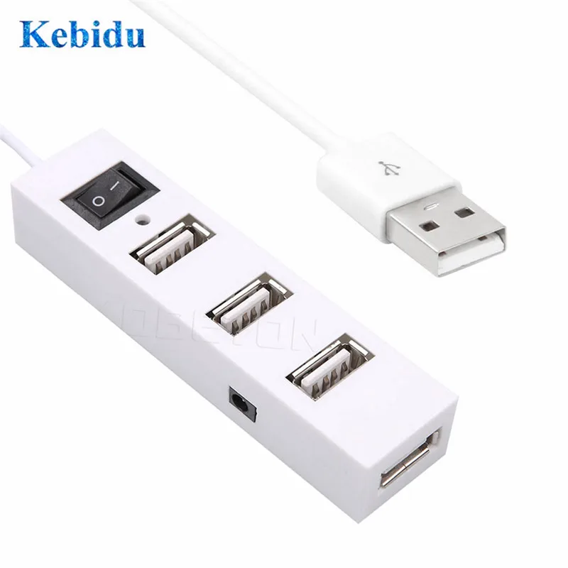 Разветвитель KEBIDU с 4 внешними USB портами для Windows XP Vista 7 Mac OS 9 1 USB2.0|external usb hub|usb hubusb hub