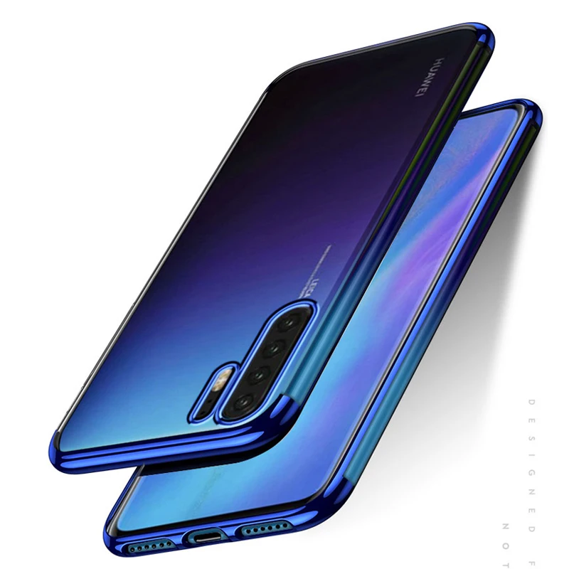

Case for Huawei P30 Pro Lite P20 Nova 4e 4 3e Mate 30 20 10 P Smart 2019 Honor V20 Case Luxury Plating Transparent Cover Funda