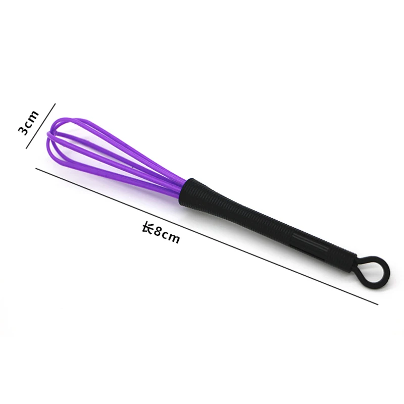 Цветная 18 см длина Салон Парикмахерская краска метелочка для ручки воздушный шар хлыст мешалка пластиковая ручная кухонный взбиватель для