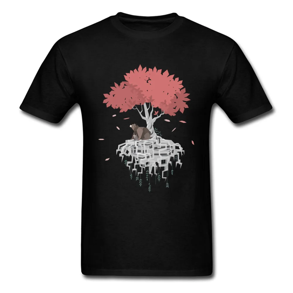 Tree Root Island Tops & Tees Brand O Neck Printed On Short Sleeve Cotton Fabric Mens Top T-shirts Hip hop Tops Shirt Tree Root Island black