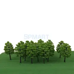 20 штук зеленый Модель деревья 1:100 9 см B90