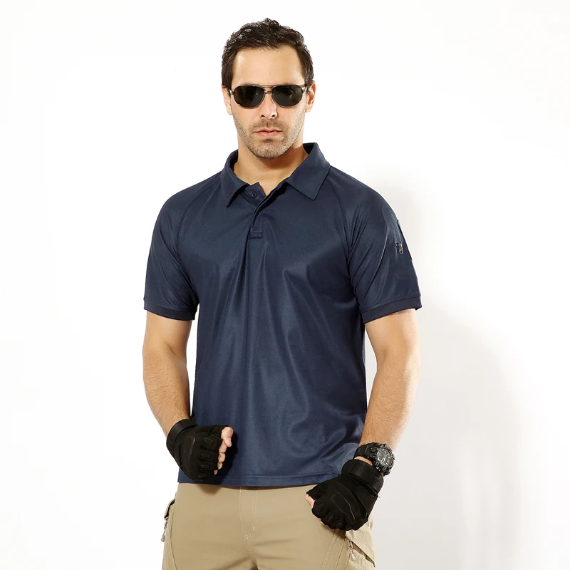 

Men's Tactical Military Polo Shirt Summer Army Force Camouflage Polo Shirt for Man Breathable Pocket Short Sleeve Shirts 4XL 5XL