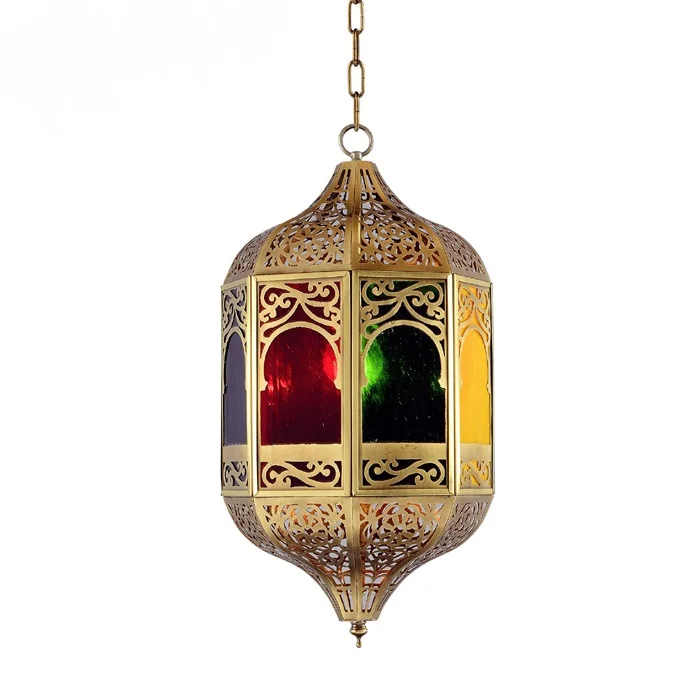 

Arabia copper lamp diffuse coffee Pendant Lights copper lamp Islamic style Southeast Asia entrance lobby bar positive LU727280