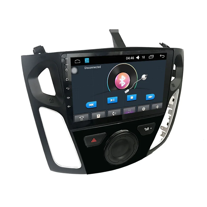 Best Funrover 9 inch android 8.0 car dvd radio player for FFord Focus 3 2012 2013 2014 2015 with gps navigation car multimedia player 2