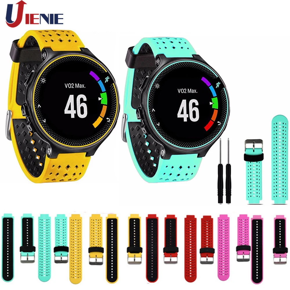 Силиконовый сменный ремешок для наручных часов Garmin Forerunner 230 / 235 220 620 630/735 цветной