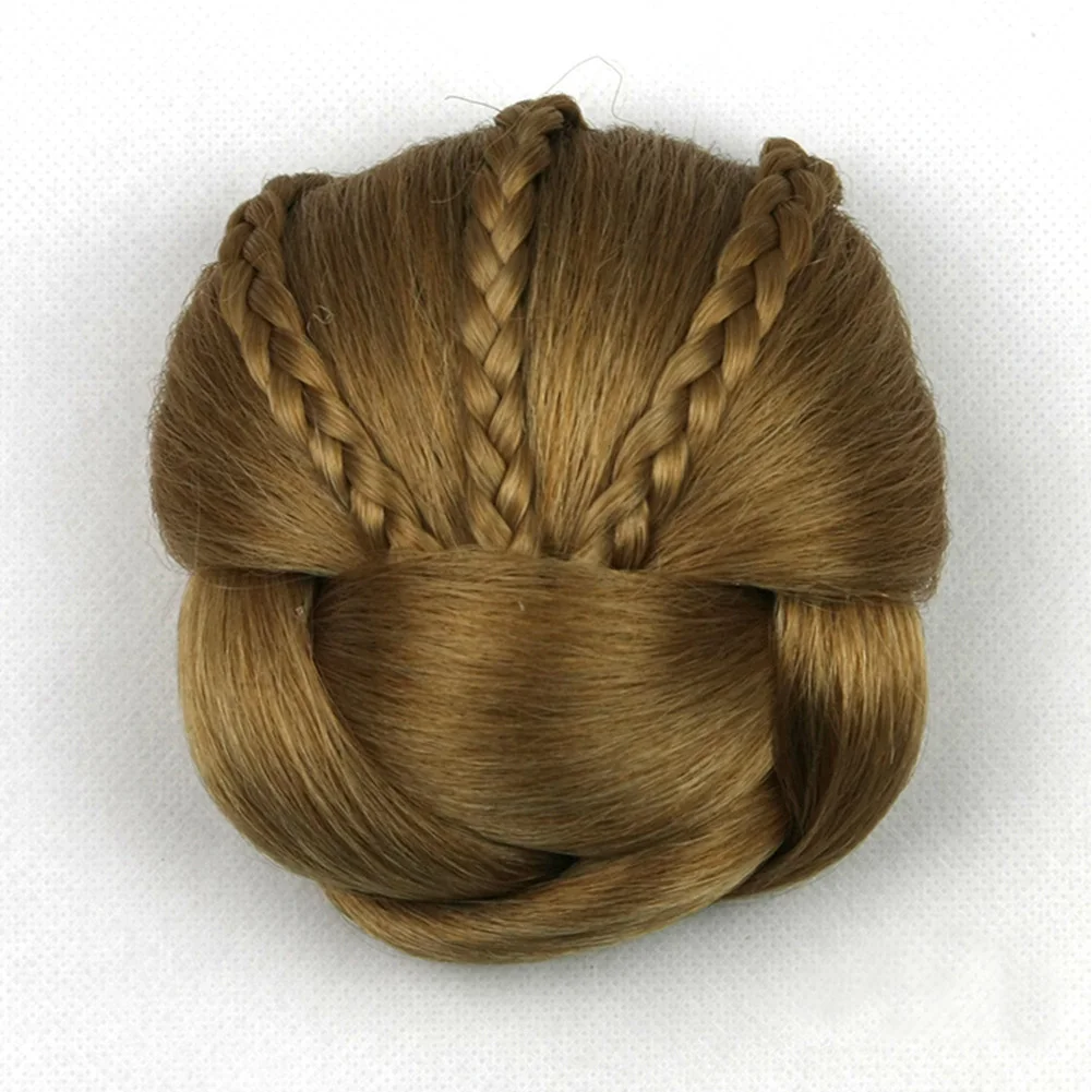 Удлинение Scrunchie удобная одежда плетение дышащий Легкий парик стиль элегантный