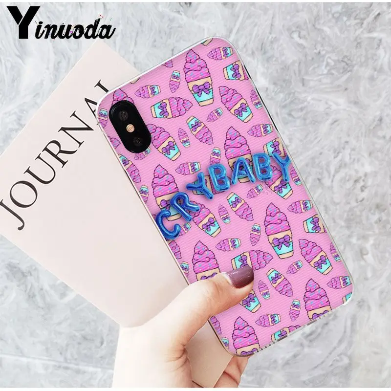 Yinuoda Melanie Martinez Cry baby мягкий силиконовый черный чехол для телефона для iPhone 5 5Sx 6 7 7plus 8 8Plus X XS MAX XR