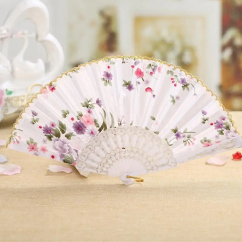 Spanish Style Party Colorful silk fan folding fan Folding Hand Held