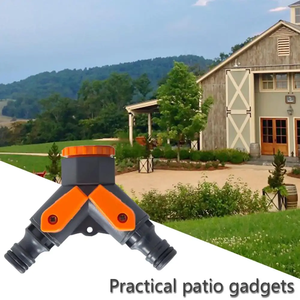 

Quick Connector 1/2 inh to 3/4 inch Y Shape Water Tap Splitter Irrigation Agriculture Quick Water Connector Gardening Tools