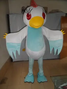 

Hot sale New Arrive White Bird Mascot Costume adult Fancy Dress Charactor school Animal mascot costume