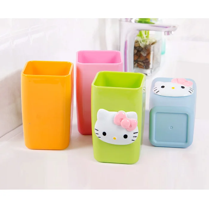 Держатель для зубной щетки Hello Kitty аксессуары ванной комнаты бытовые чашки