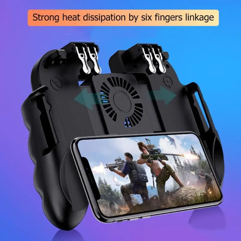 H9 Mobile Phone Game Handle Controller Joystick Trigger Gamepad for PUBG Suitable for Android Apple