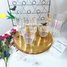 Креативное водное стекло для питья, радужная стеклянная чашка, модное питьевое стекло, пивное стекло, бокал для виски, стеклянная барная Питьевая Посуда