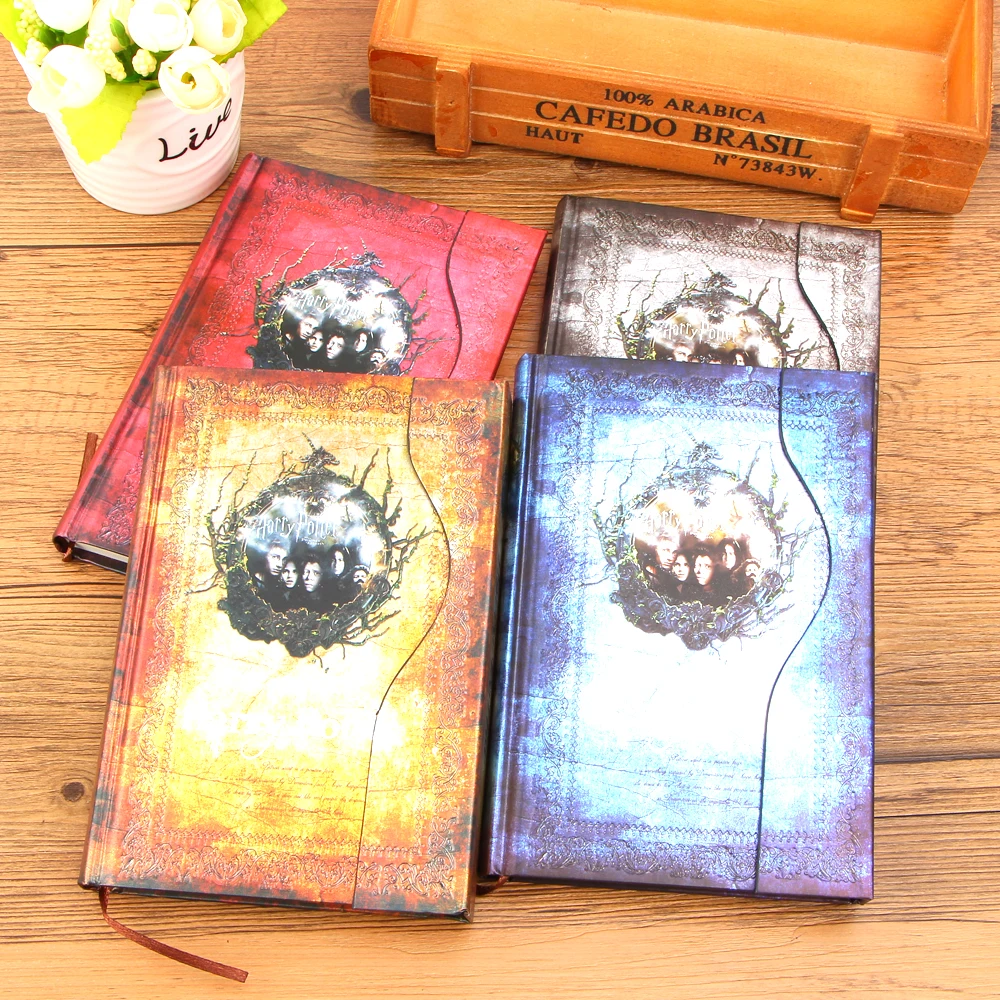 

New Harry Potter Vintage Notebook/Diary Book/Hard Cover Note Book/Notepad/Agenda Planner Gift