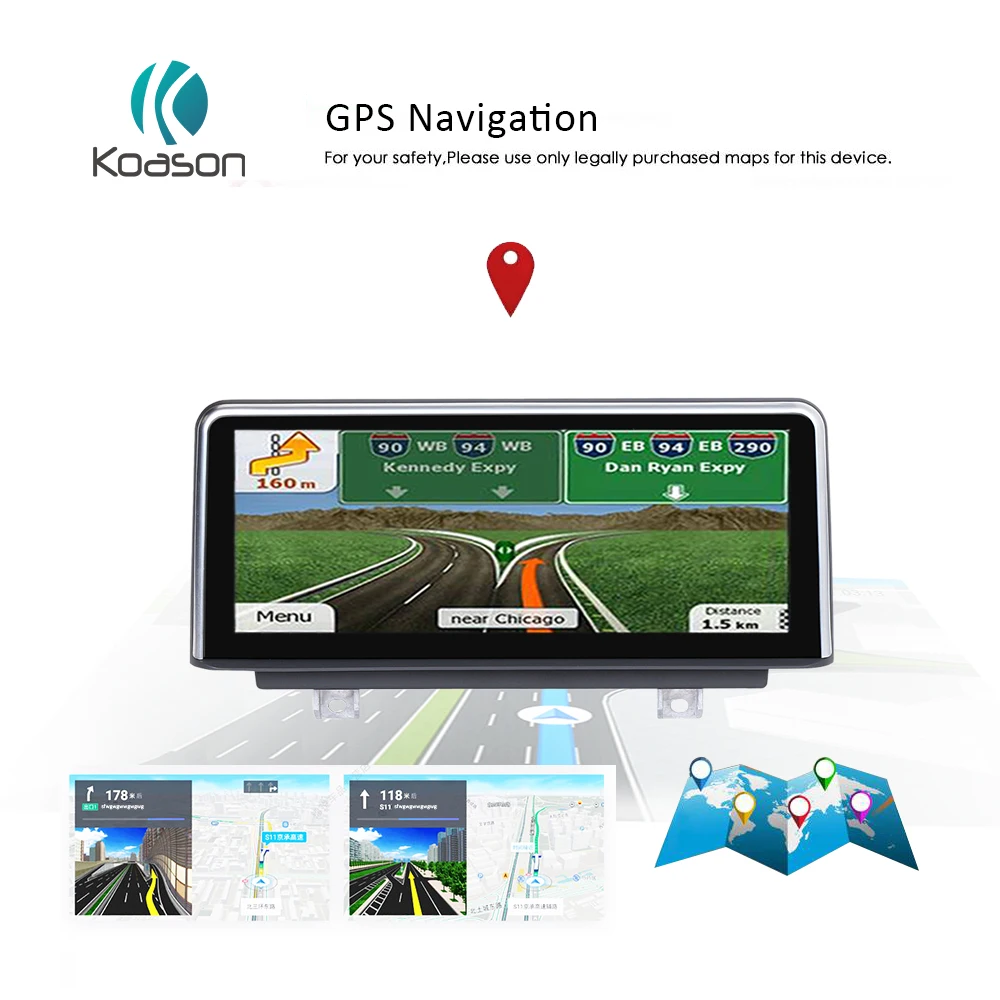 Koason автомобильный ПК-монитор 10,2" ips экран Android 8,1 для BMW 1 серии F20 F21 2 серии F23 NBT gps авто зеркало видео аудио