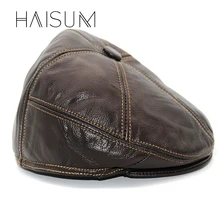 Специальное предложение Повседневное Haisum Новое поступление на год распродажа! из натуральной кожи Для Мужчин's Кепки Hat взрослых Твердые Регулируемый Шапки Кепки s Cs41