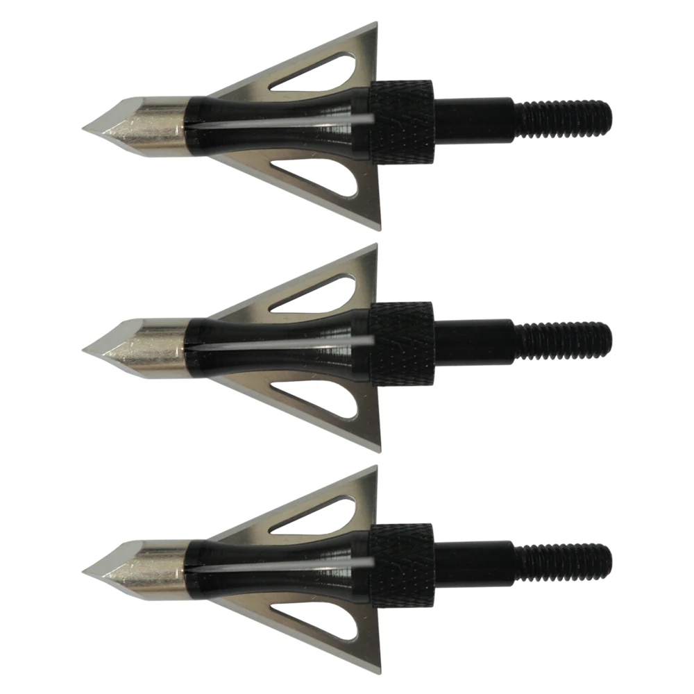 3Pcs Chase Broadheads 100Grain 3 Fixed Blade Stainless Steel Broadhead