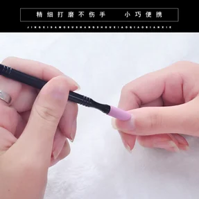 

by dhl or ems 1000pcs Quartz Scrubs Stone Cuticle Stick Pen Spoon Filing Buffer Cut Black Nail Pusher Manicure Care Tools beauty