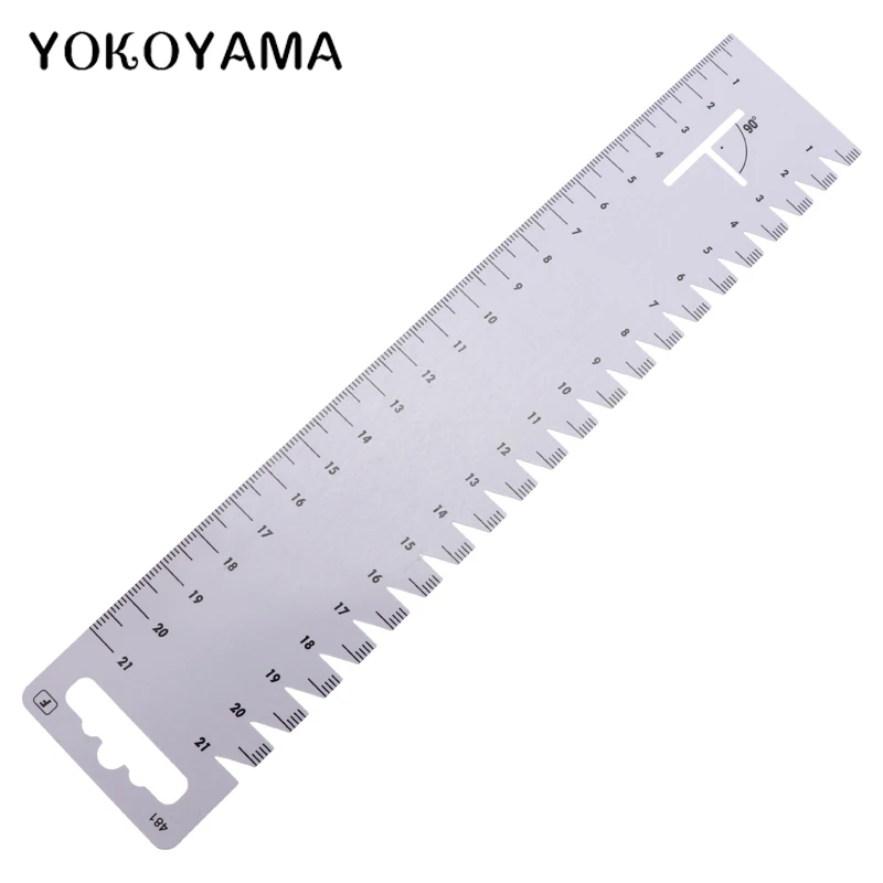YOKOYAMA пластиковая Лоскутная линейка для измерения толщины, измерительная линейка для одежды, швейные измерительные инструменты, домашняя одежда, портные изделия, кривая линейка