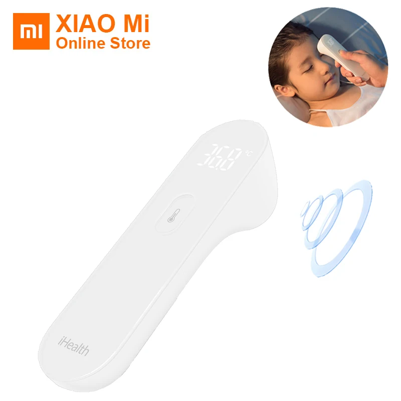 Оригинальный термометр Xiaomi iHealth светодиодный Бесконтактный цифровой инфракрасный прибор для измерения