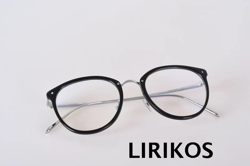 LIRIKOS чистый Титан бабушка шик модный округлые Для женщин очки