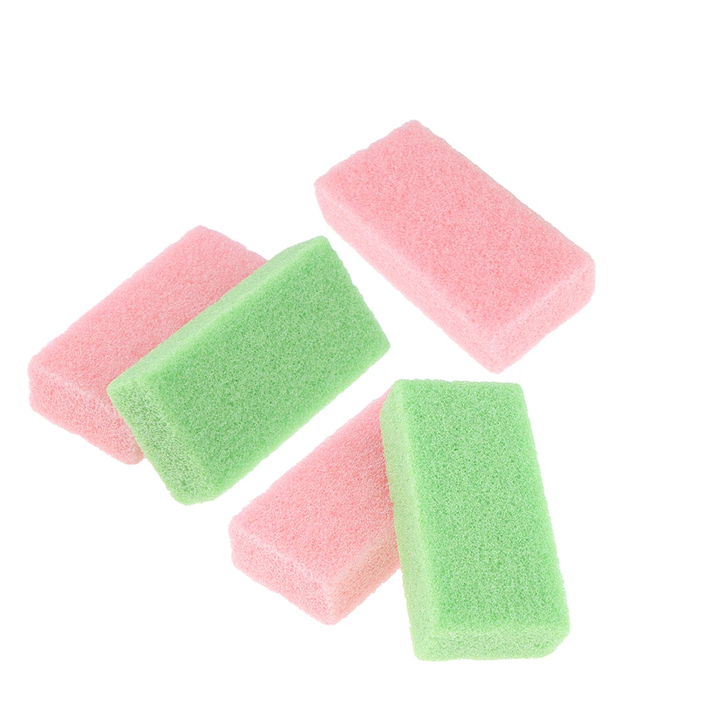 5 Packs Foot Files Pumice Stone Callus Dead Skin Remover Scrubber Pedicure Care Tools Set Color Random