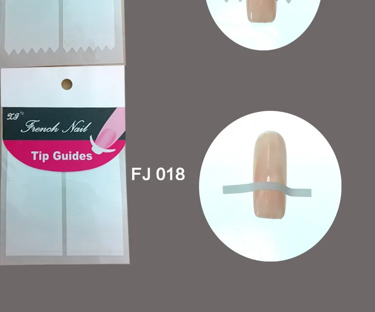 Fora-atacado Novo Chegou Arte Francês Manicure Guias Curvo Meia Lua Estilos Dicas Adesivos Estêncil 18 Desígnios 20% 100sheetsunha 10 Beleza e saúde