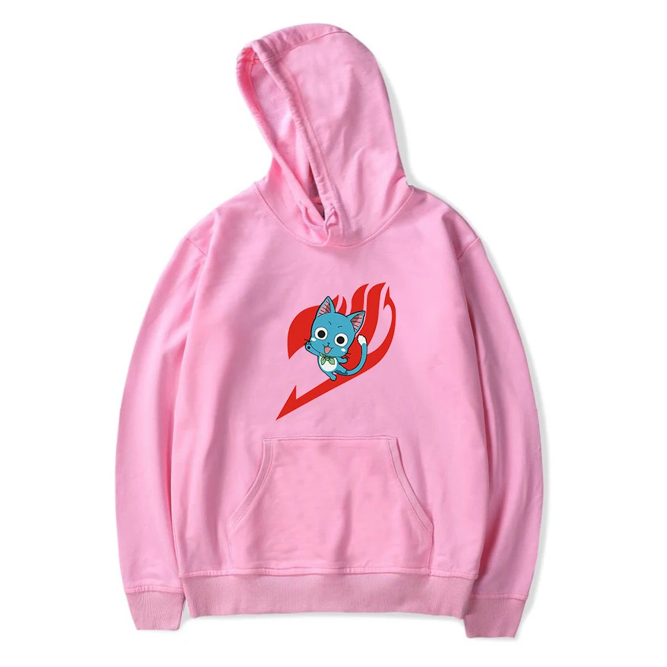 

2019 New Sweatshirt Fashion temperament Anime FAIRY TAIL Print Hoodie Men's and Women's Casual High Quality Comfort Pink Hoodie