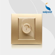 500 Вт 86*86 антистатический дизайн стальная рамка шампанского диммер панель/настенный диммер