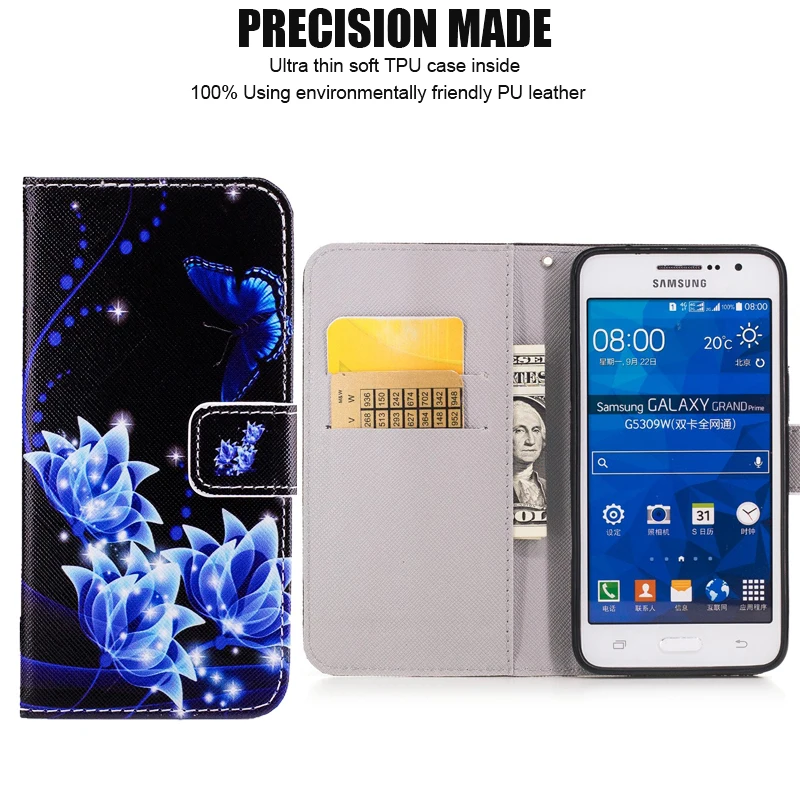 Чехол из искусственной кожи для телефона Samsung Galaxy J3 J5 J7 2016 J1 J2 A3 A5 2017 Core Prime Grand S3 S4 S5