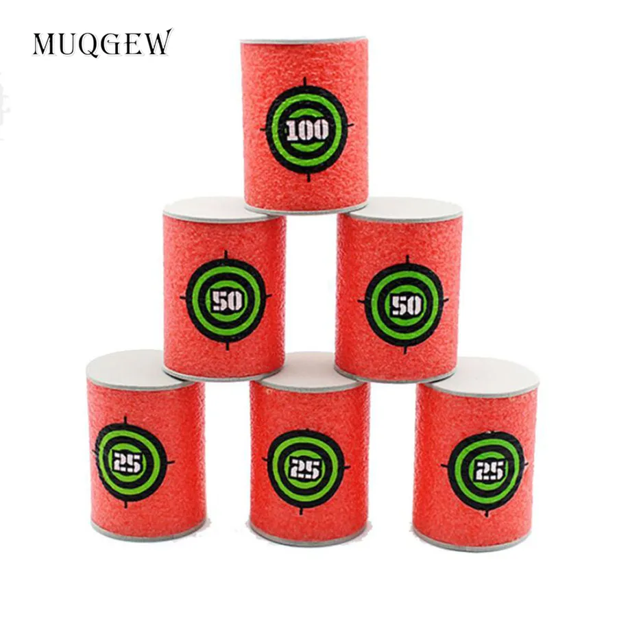 

MUQGEW 6PCS EVA Soft Bullet Target Dart For NERF N-Strike Elite Series Blasters Kids Toy