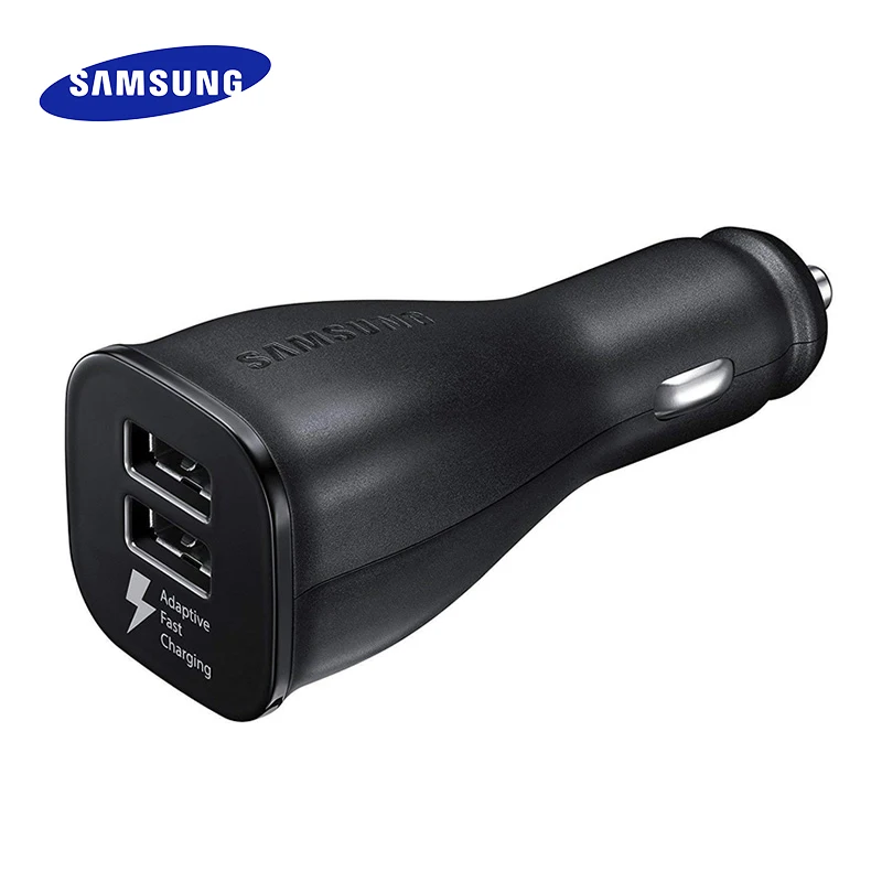 

Original Samsung Car Charger 2 Dual USB Quick Fast Charge Micro USB Type C Cable For Galaxy S6 S7 Edge S10 S8 S9 Plus A3 A5 A7
