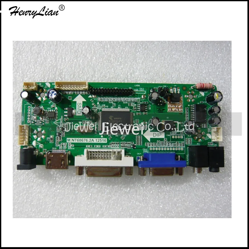 HENRYLIAN (Jiewei) Бесплатная доставка M.NT68676.2A HDMI + DVI VGA аудио LCD/светодиодный контроллер