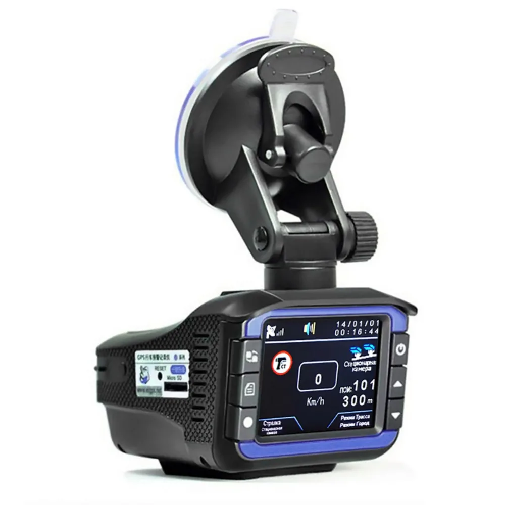 

Car Radar Detectors DVR Recorder Russian Dedicated Voice Broadcast GPS Camera Dash Cam Fixed / Flow Velocity Measurement DVR