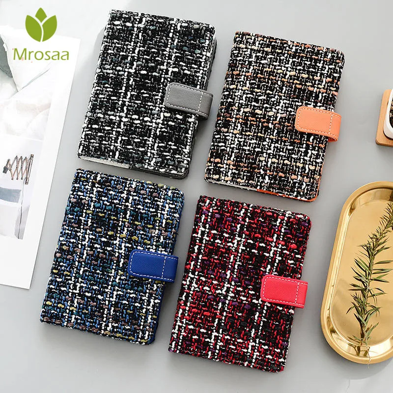 

A6 Agenda Daily Plan Cloth Book Cover Notebook Diary Notepad Vintage PU Leather Note Book Stationery Gift Traveler Journal