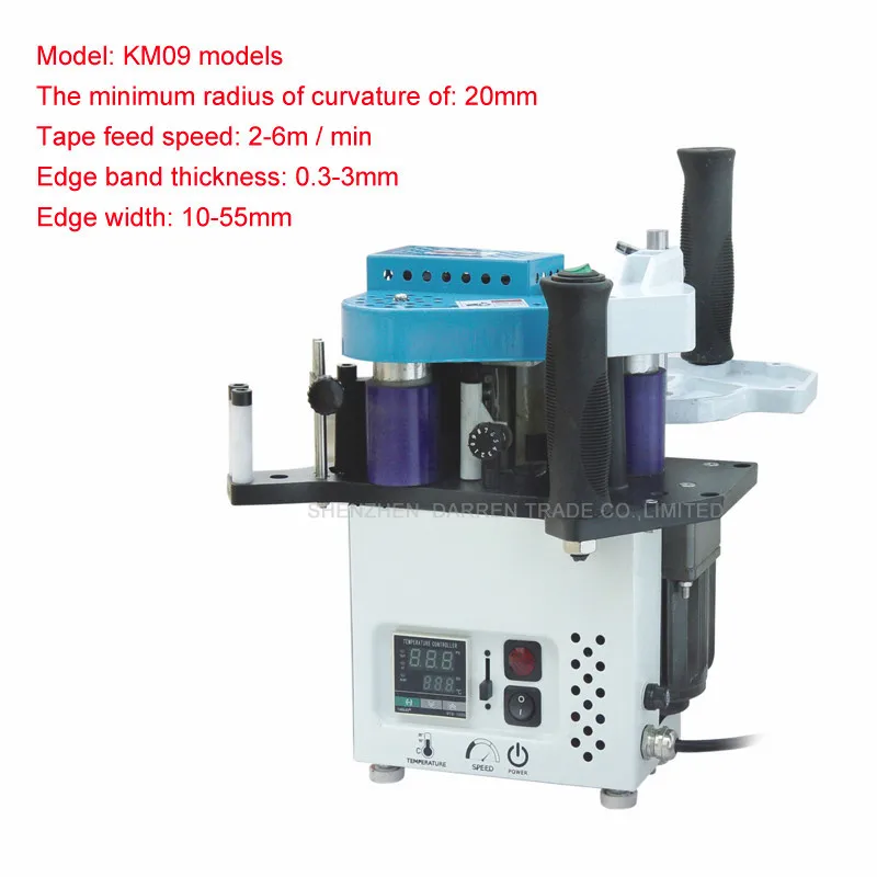 KM09 ручная кромка обвязочная машина с контролем скорости модель singal блок с CE/английский maual