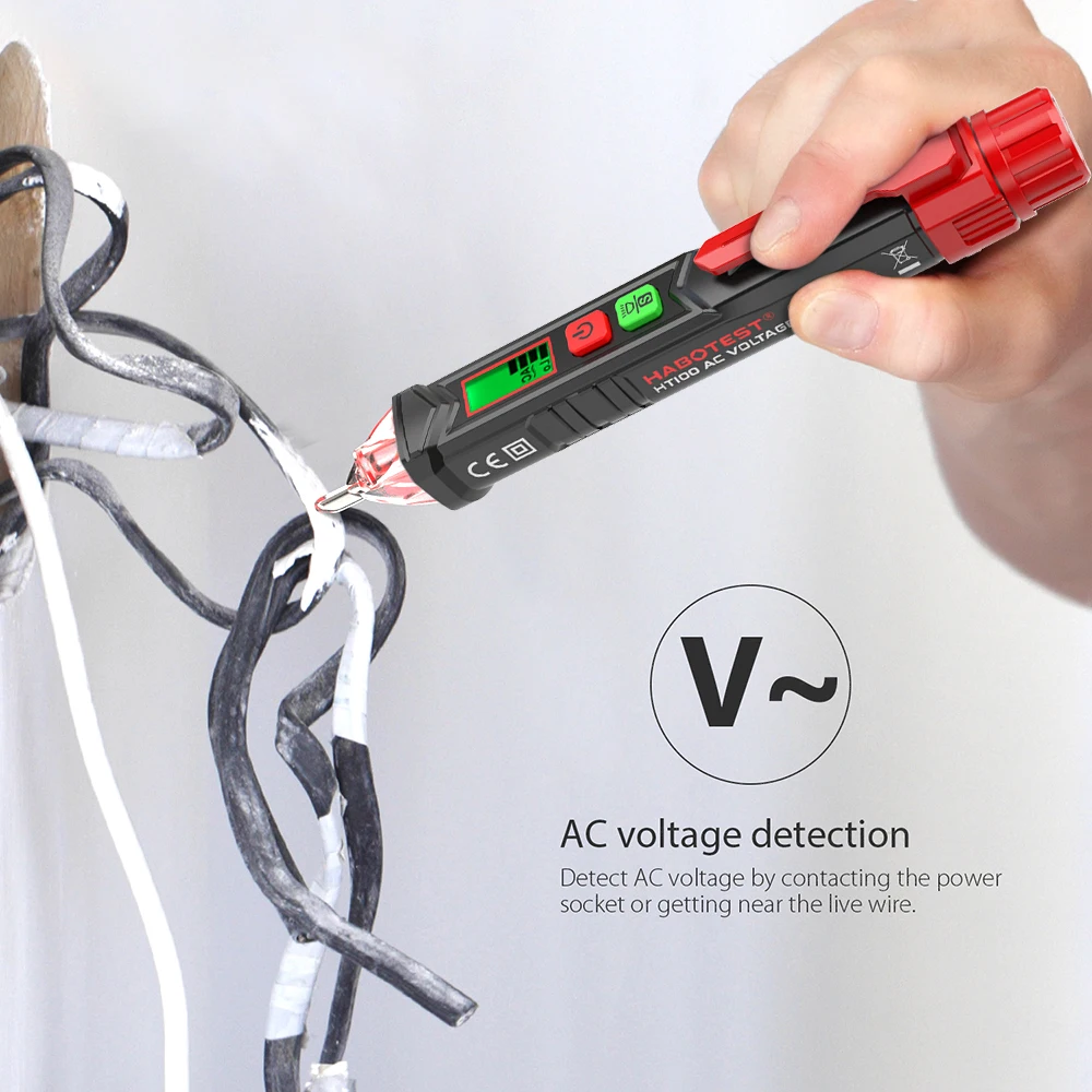 Portable Electric AC Voltage Tester Non-contact Detectors Pen Shaped Tester Meter Volt Current Electric Test