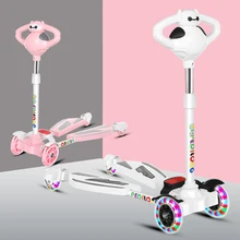 F12 девочек скутер с одной ключ складной и двойной амортизацией алюминиевый сплав кампус Женская прогулочная скутер для Бег