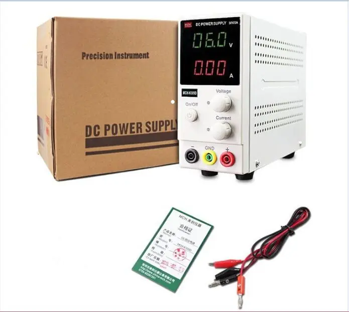 

FREE SHIPPING New MCH-K305D Mini Switching Regulated Adjustable DC Power Supply SMPS Single Channel 30V 5A Variable MCH K305D