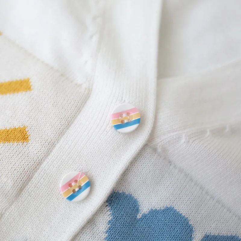 Christmas Sweater Mom and Baby Matching Clothing Mother Son Daughter Outfits Rainbow Sun Cardigan Mom & Baby Jacket Mom Kid Set