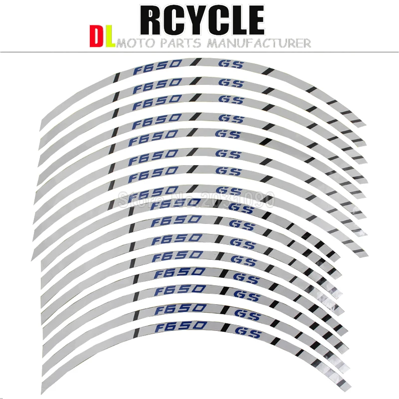 Высокое качество варианты 16 полоски Наклейка для колес светоотражающий обод полоса мотоцикл Стикеры s аксессуар для BMW F650 F700 F800 R1200GS