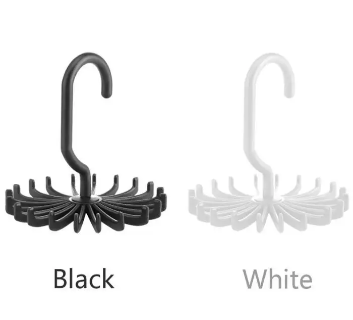 

Fashion Portable Tie Rack For Closets Rotating Ties bracelet Hook Holder Belt Scarves Hanger For Clothing Organizer 3pcs/lot