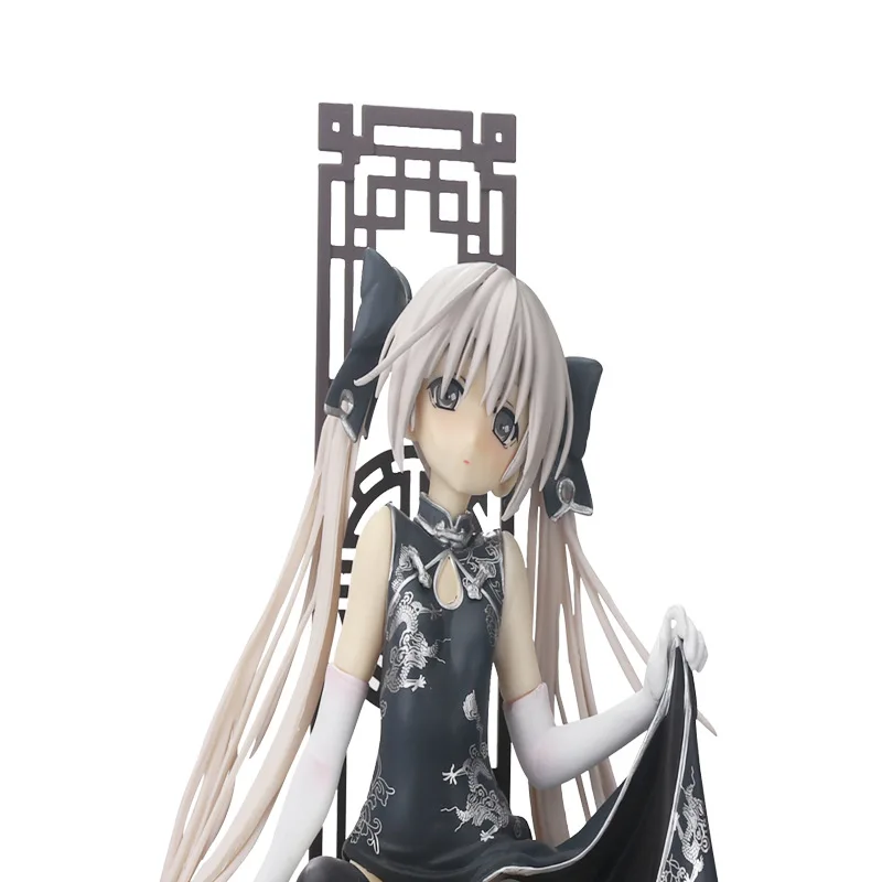 22cm Adult Love JP Anime Game Black Silk Dress Yosuga no Sora Kasugano Sora Sexy PVC Action Figure Collectible Toy Free Shipping (4)