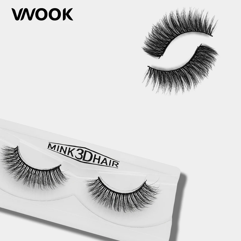 Vnook Brand Makeup False Mink Eyelashes Fake Eye Lashes Extension Cruelty Free Long Black Handmade for Profession Make Up | Красота и