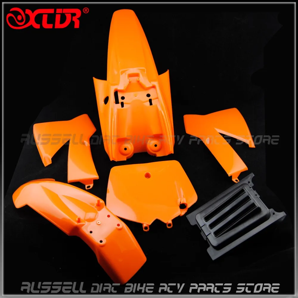 B079NZBK3X Compatible with Orange KTM Plastics Kit Fender Fairing 2003-2012 SX 85 Plastics HONGK