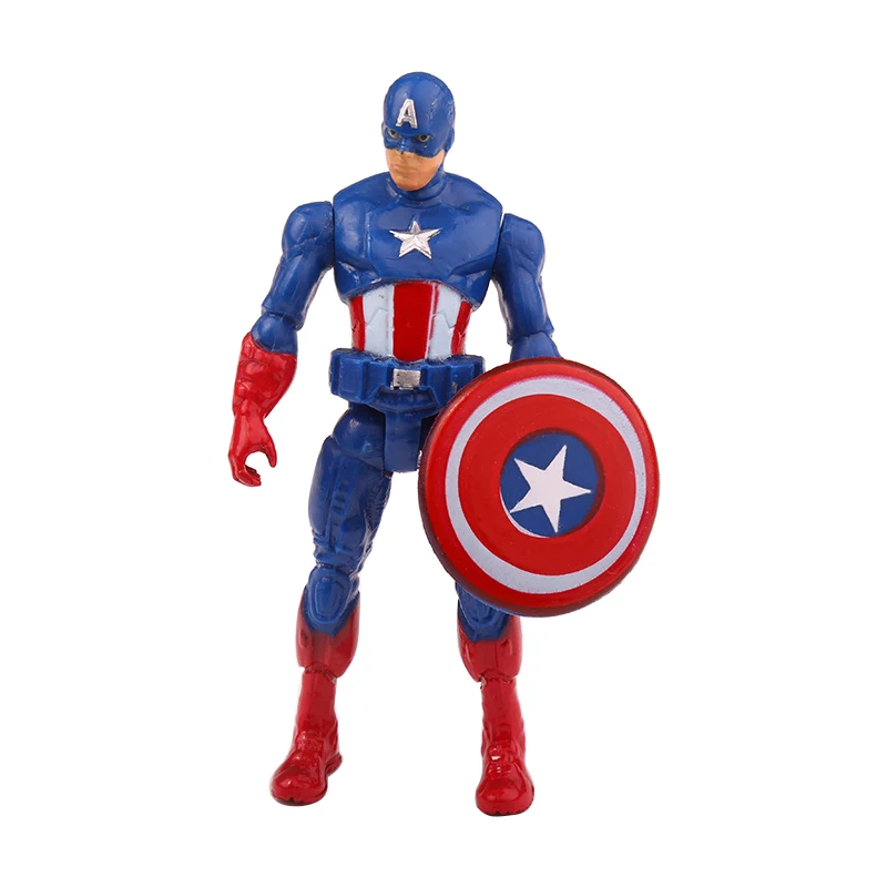 6Pcs/set Marvel Avengers Infinity War Spiderman Iron Man Superhero American Captain Thor Action Figure Toy Boy Kid Collection