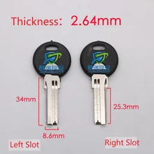 10 шт х ключ с зазубринами эмбрион для 901 замена лезвия-ключа Длина 34 мм JF015