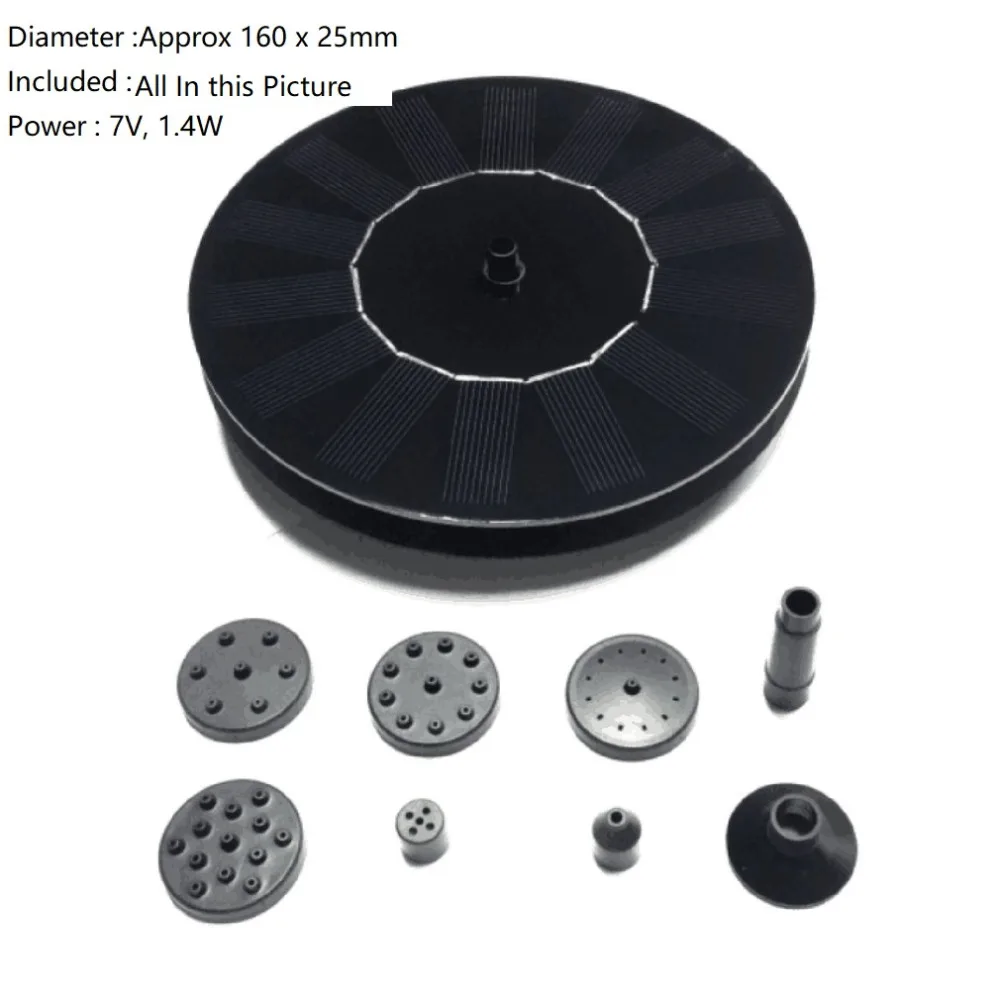 Солнечный фонтан Панель мощность фонтан насос плавающий Аквариум Пруд бассейн Водяной насос орошения сада погружной