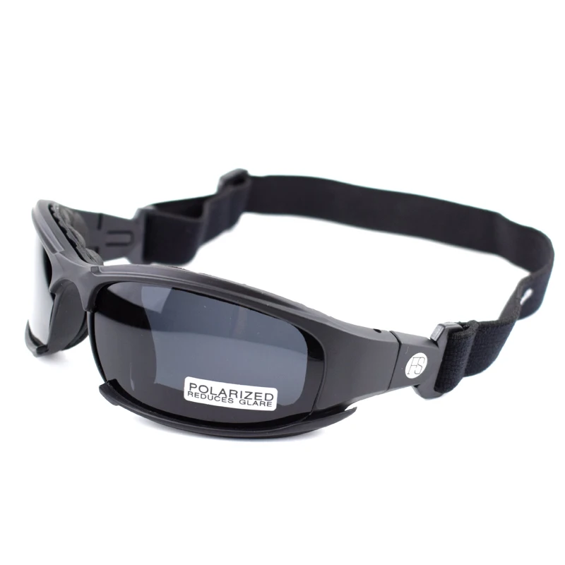 Airsoft gear тактические X7 очки мужские военные поляризационные очки стрельба солнцезащитные очки 4 объектива Комплект Велоспорт Спортивные очки